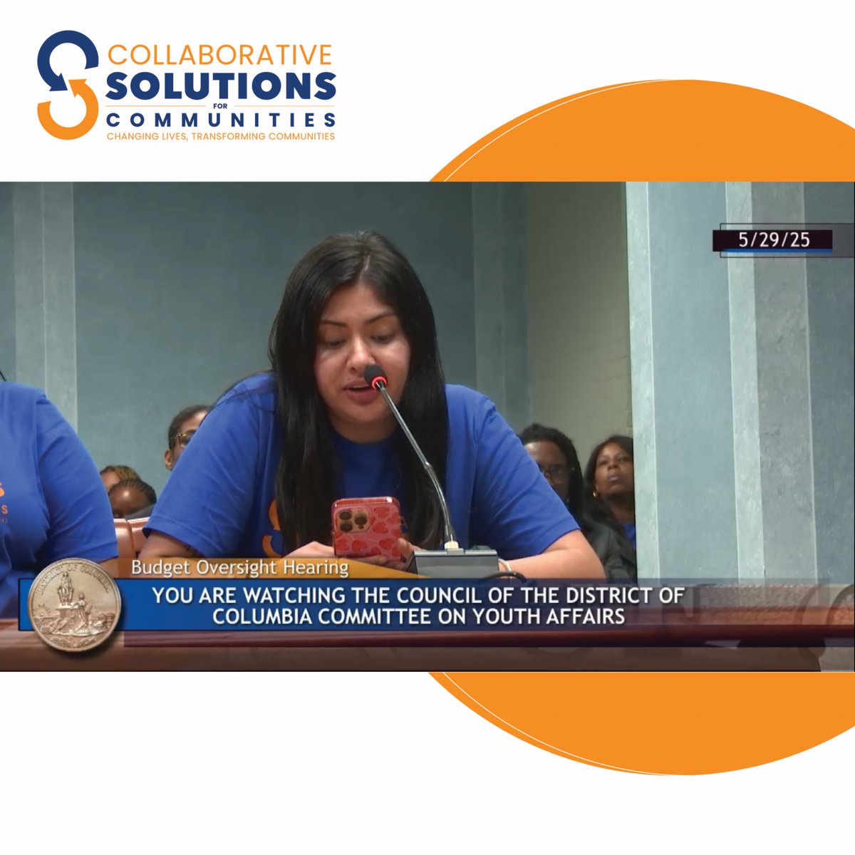 CSCempowers's tweet image. A huge thank you to our  team for showing up and standing strong with us at the Budget Oversight Hearing.

Thank you for leading with purpose and showing what true collaboration looks like.🧑‍🤝‍🧑

#Wearecsc  #CommunitySupport #CollaborationMatters #ThankYouTeam🧡💙