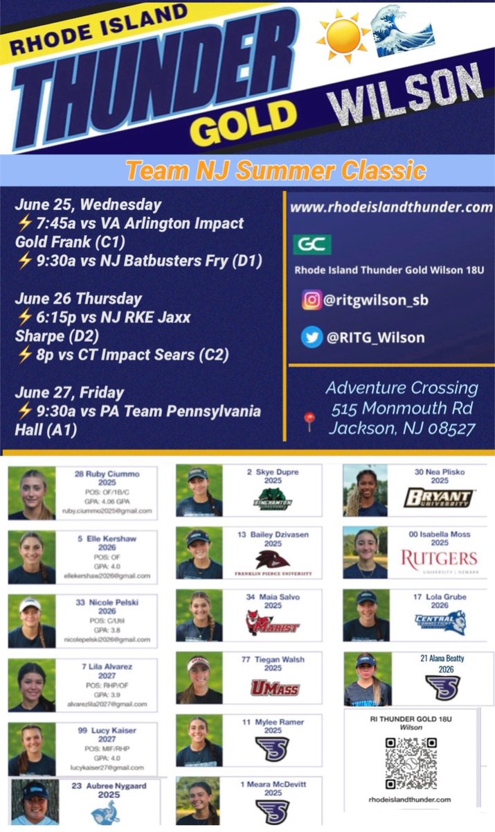📣🗣️Making a mark this weekend @ the TNJ Summer Classic‼️ 
Come check us out! ⚡💯

🗓️ June 25-27th
📍 Adventure Crossing
       Jackson Township, NJ

<a href="/thunderjam134/">dave lotti</a> <a href="/BobRossiRITG/">Bob Rossi</a>