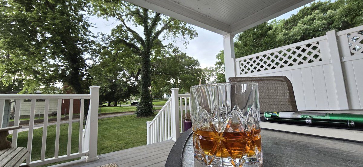 Storm inbound. God I love the smell of incoming rain. And bourbon.
