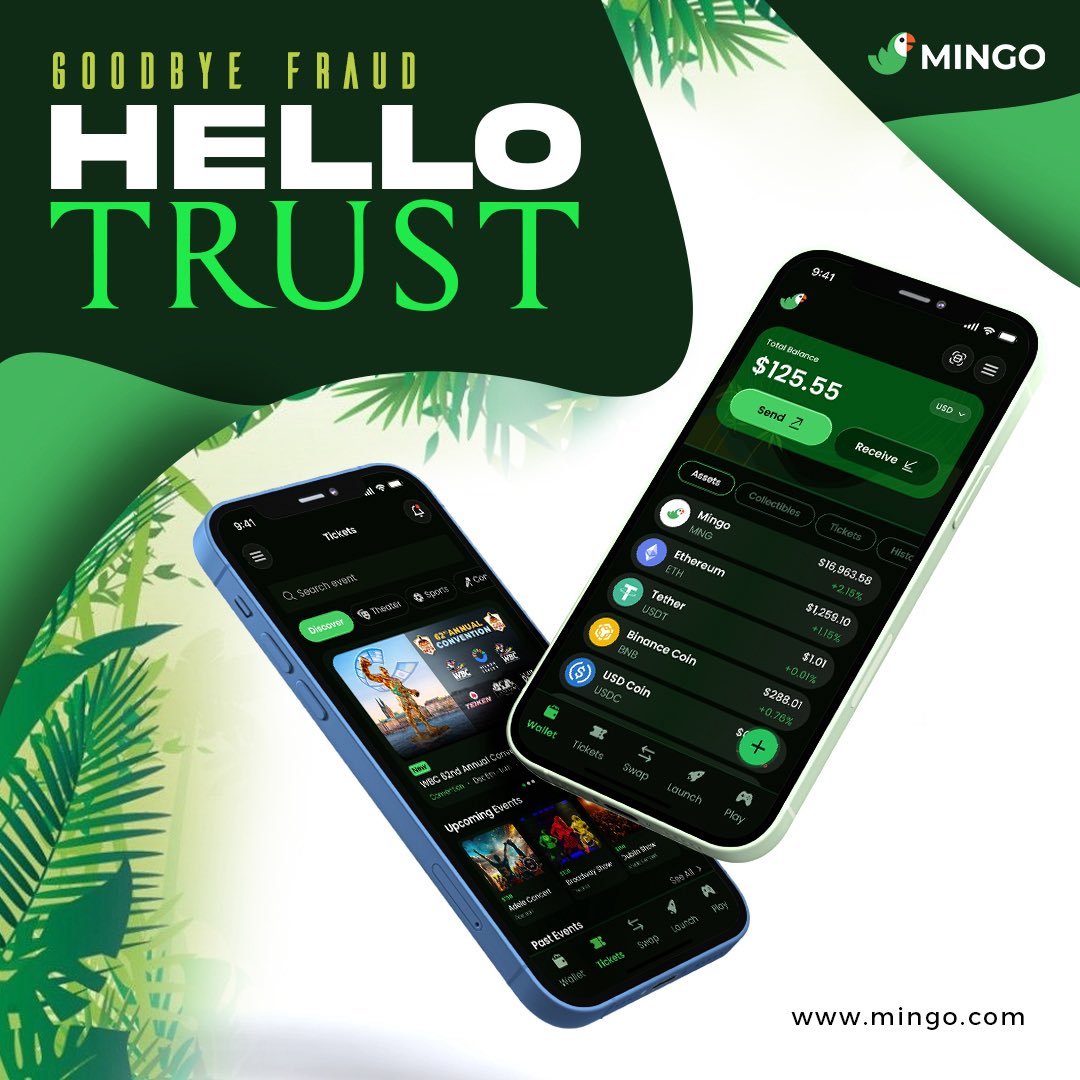 Every 1 in 8 people who buy tickets through social media gets scammed

The average loss? Nearly $1,000

With MINGO, your ticket is verified, tamper-proof and built on @Hedera

Secure your spot without the stress!

#MINGO #Web3 #NFTticketing