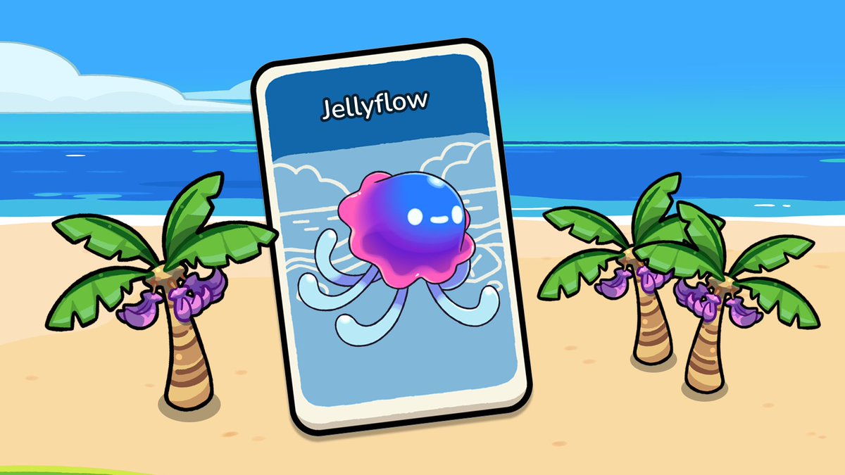 DarkLizardGames's tweet photo. EN: Meet Jellyflow! It camouflages by changing color to escape predators🌊
PT-BR: Conheçam Vivaqua! Se camufla mudando de cor para escapar de predadores🌊
#ShowcaseThursday #Decklings #IndieGame #CreatureCollector #Deckbuilder #GameDev https://t.co/TS5vwCaOd6