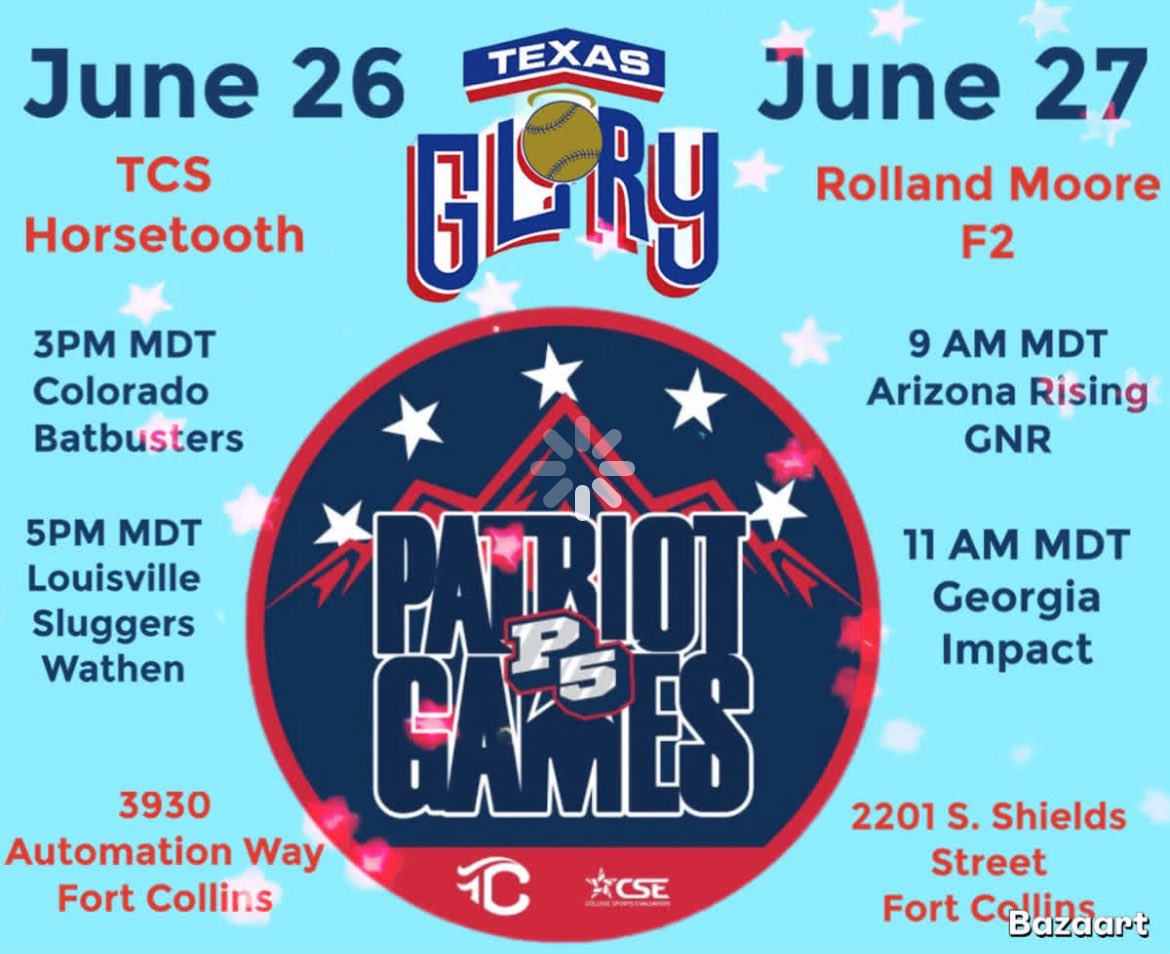 Excited for Patriot Games! Come check us out! ❤️🤍💙