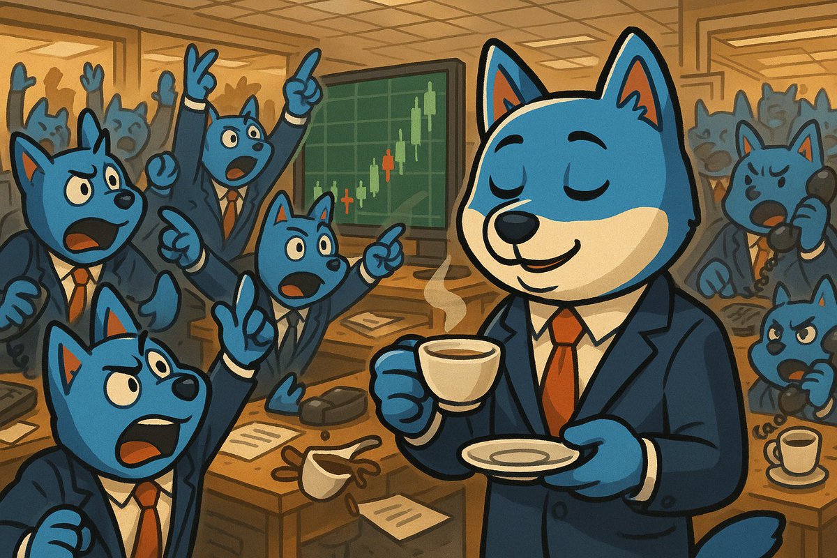 VinuPixels's tweet photo. Everyone panics. $VINU just sips. 🫖📈 https://t.co/8K69XBq0zQ