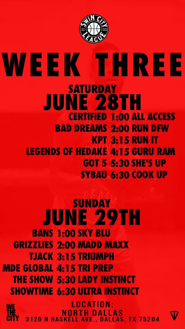 🚨🚨Week 3 Don't Miss Out!!!🚨🚨