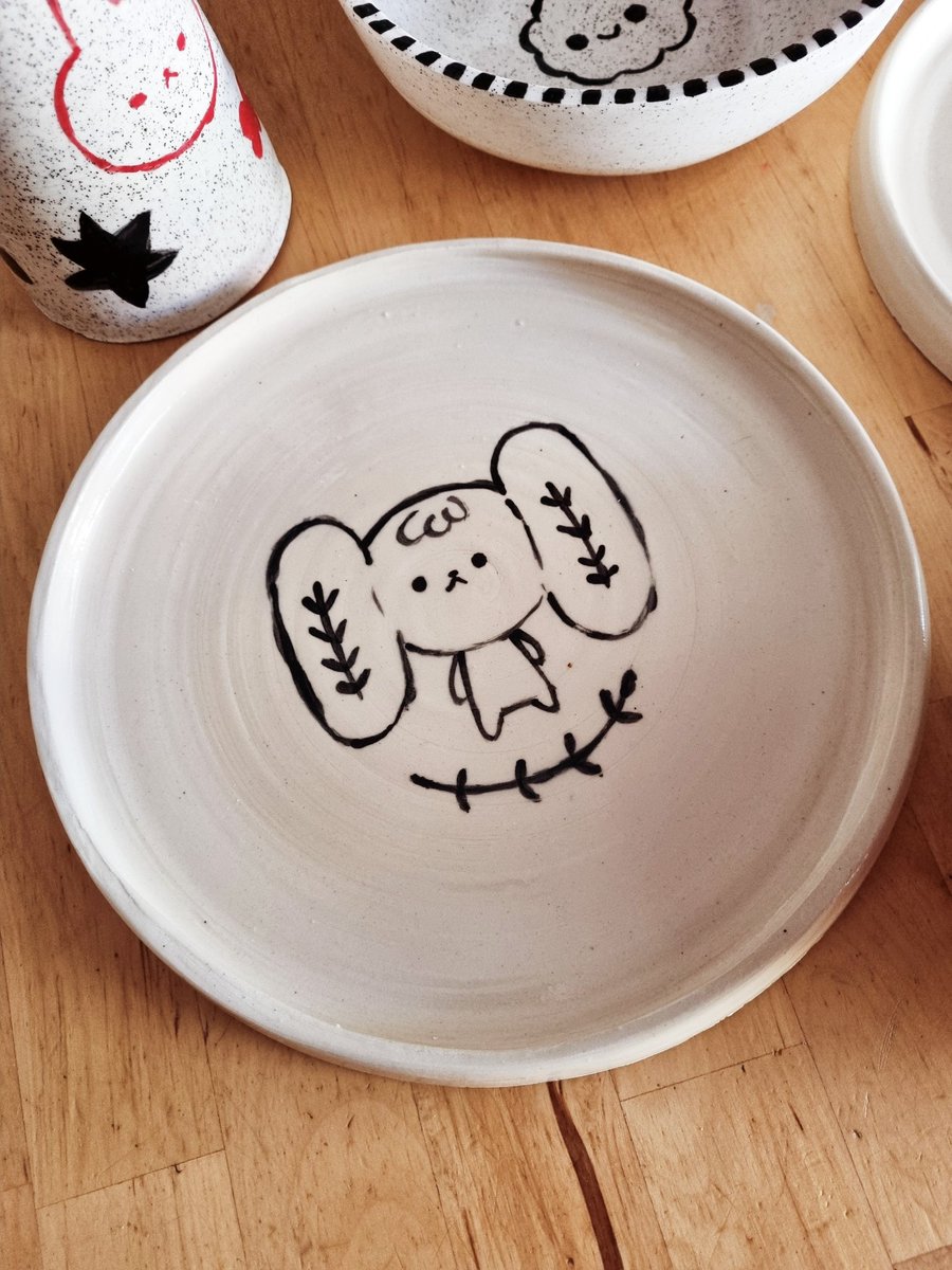 Got into pottery this year and accidentally fell in love with it. These were some of my first wheel pieces - kinda wobbly, kind of a mystery, but I’m into it. Also  pottery people are my kind of weird 💛💛

#pottery #ceramicart #handmadeceramics #learningpottery