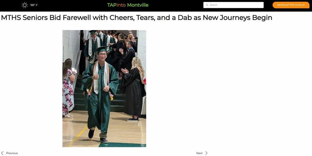 HEADLINE NEWS! #MTHS SRs Bid Farewell with Cheers, Tears, &amp; a Dab as New Journeys Begin. See  PHOTO GALLERY at #MontvilleTAP
tapinto.net/towns/montvill…
<a href="/drtagorman/">Dr. Thomas A. Gorman</a>