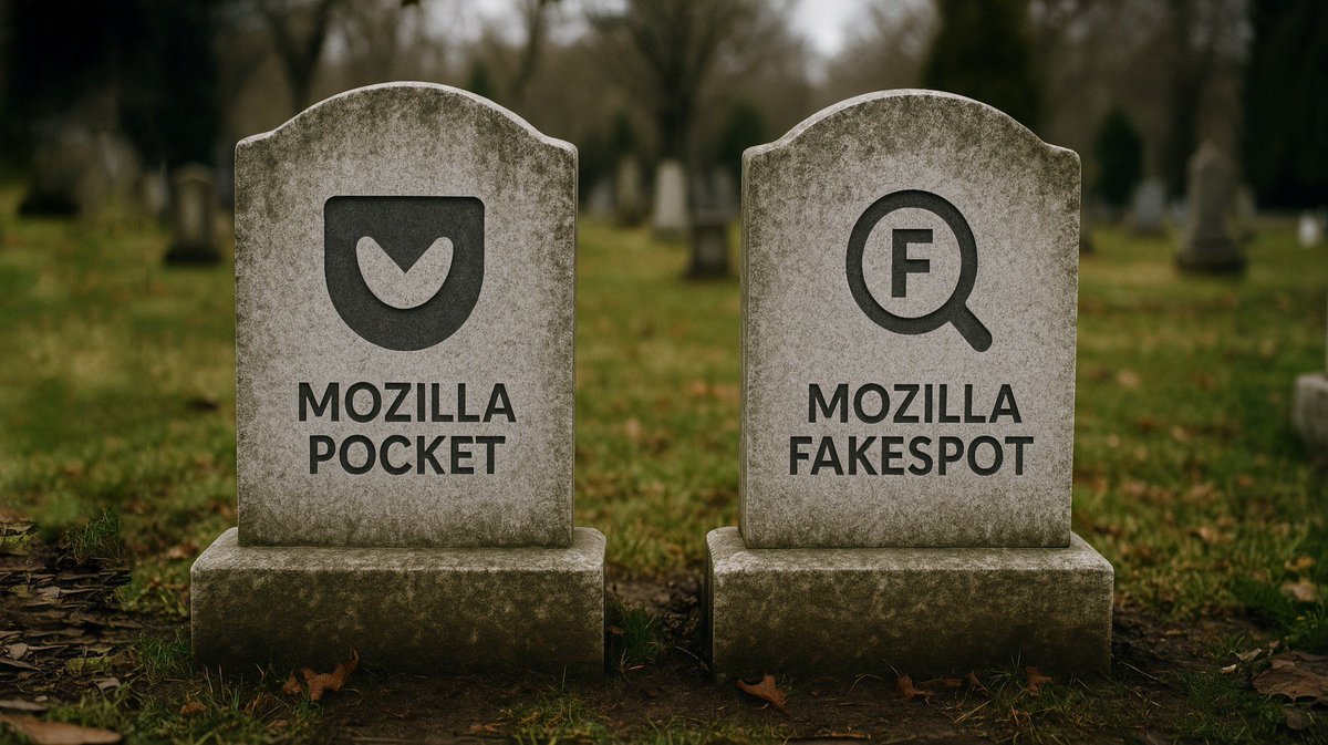 aniw_net's tweet image. #Mozilla shuts down #Pocket &amp;amp; #Fakespot

📚Pocket will be shut down on July 8, 2025, export — until October 8
🕵️‍♂️Fakespot will disappear on July 1

Reasons — obsolescence and business model fails
The focus is now on #AI ​​&amp;amp; #Firefox

#News #TechNews #Tech #web #browser #extensions