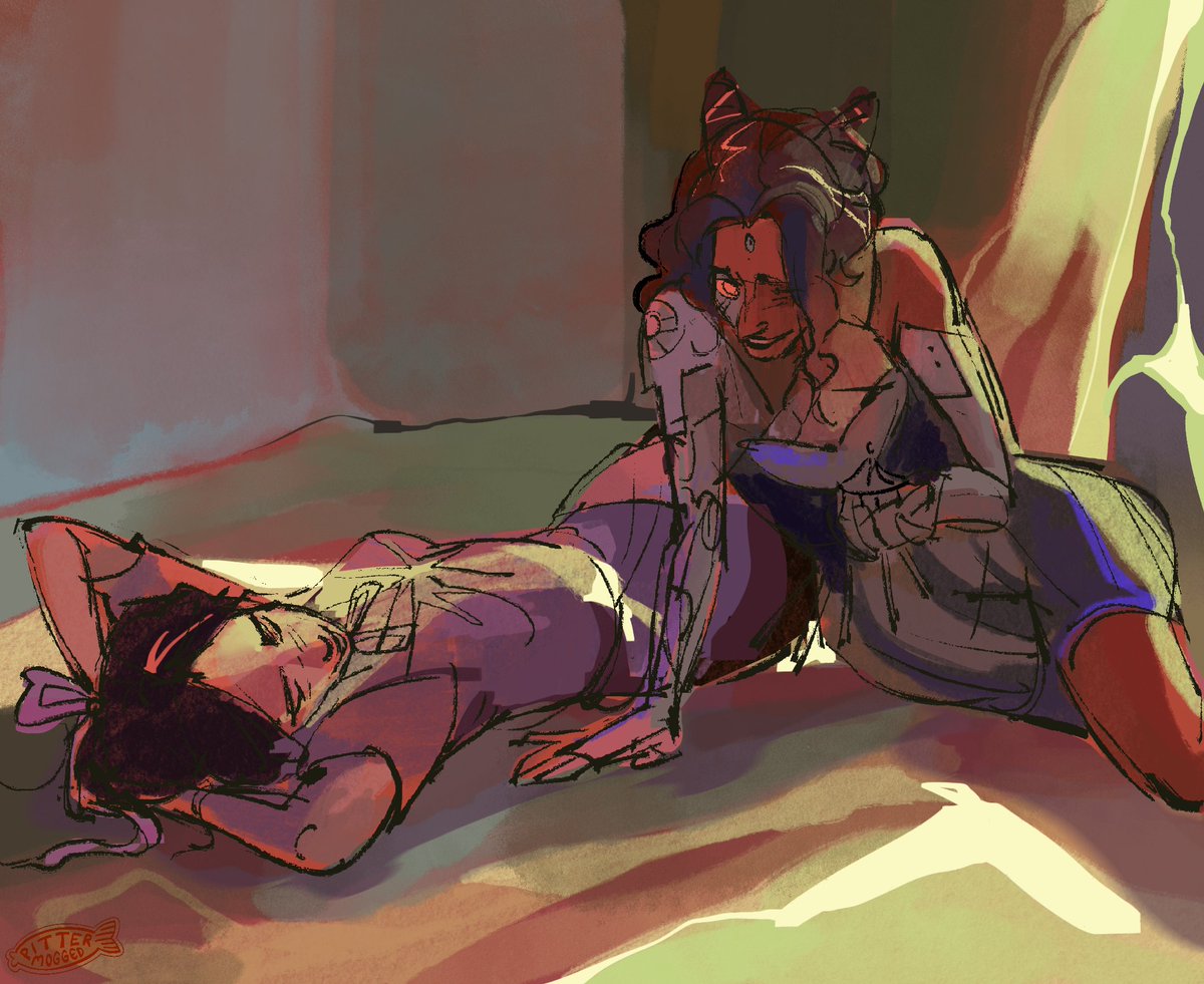 pittermogged's tweet image. robot yuri 2: my dnd campaign edition