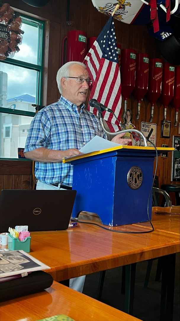 FLHolocaustMus's tweet image. The Florida Holocaust Museum is proud to share that our longtime docent and speaker, Harry Heumann, spoke at the Kiwanis Club of Pinellas Park on June 12.
Harry shared his personal story and his family’s connection to the Holocaust, offering a powerful and moving testimony about…