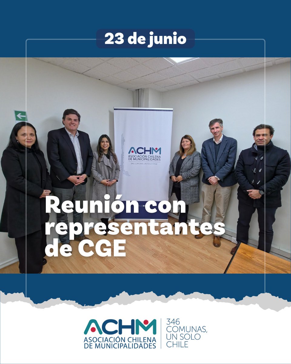 🔌 El Pdte. de la ACHM, Gustavo Alessandri, se reunió con CGE para revisar el plan de mantenimiento 2025 y medidas ante emergencias ⚡️

Se reforzó la necesidad de mejorar la coordinación con municipios, apoyar a personas electrodependientes y garantizar un suministro seguro 🔋🏘️