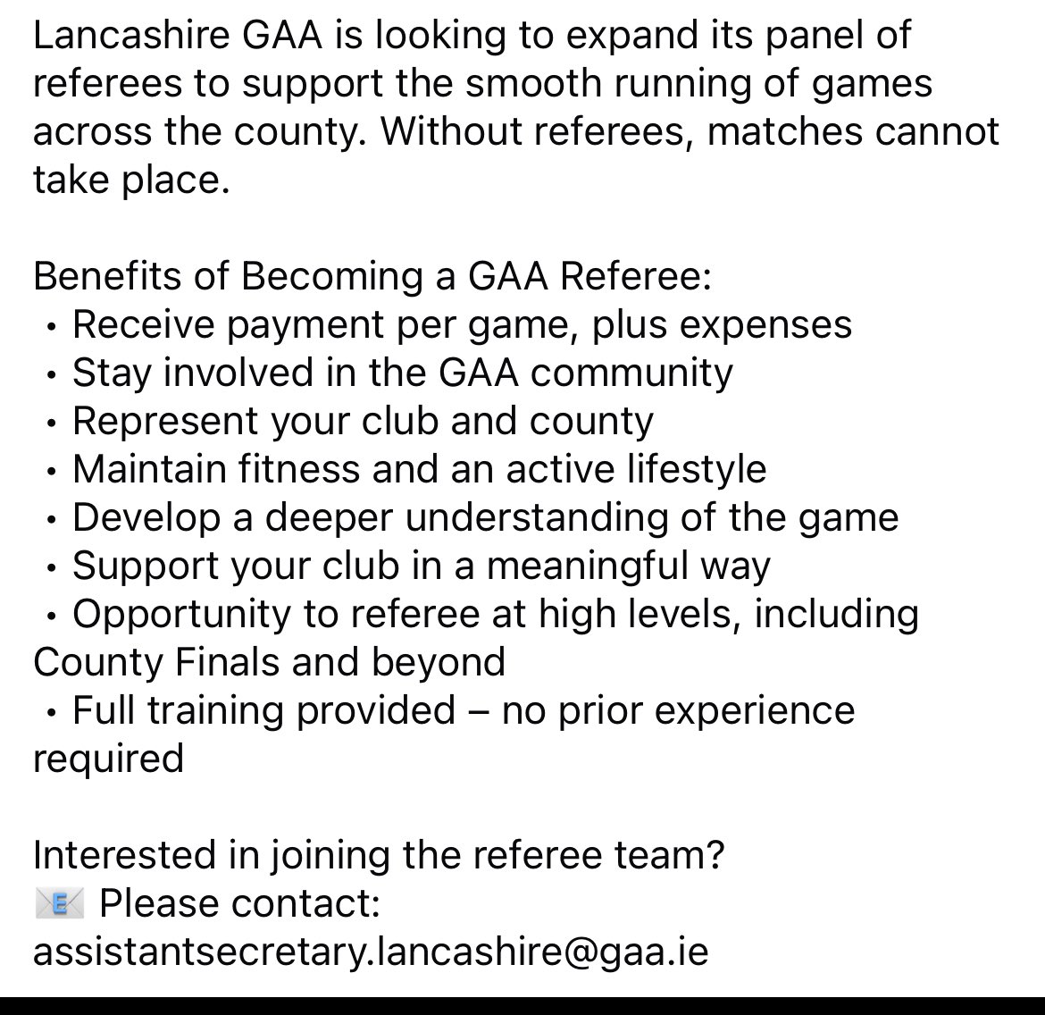 's tweet image. Referees Needed 👇