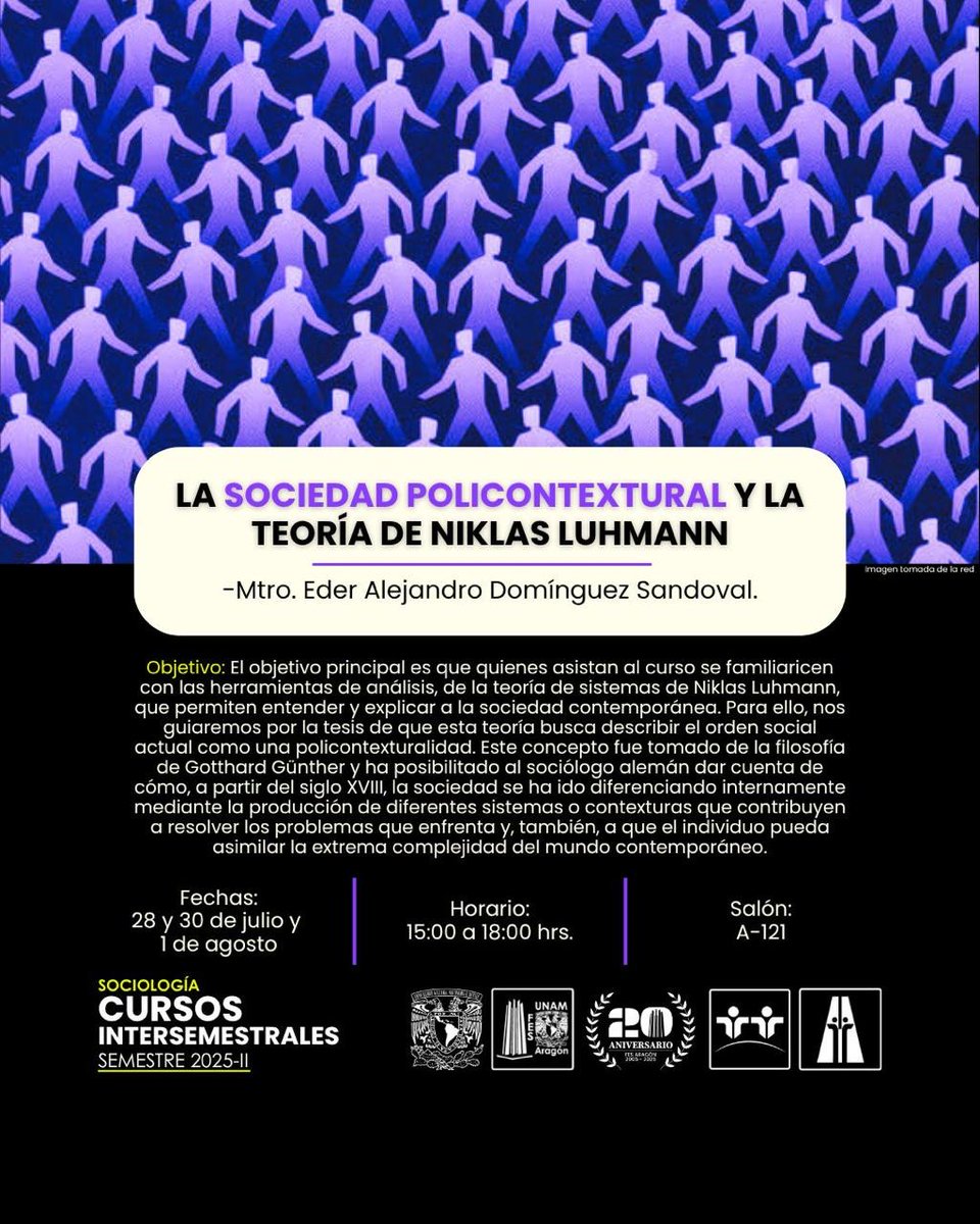Revista Mexicana de Sociología (@rms_unam) on Twitter photo 📌Curso intersemestral.
Enlace para inscribirse:👇
docs.google.com/forms/d/e/1FAI…
Informes: st.sociologia@aragon.unam.mx
#Recomendaciones #SociologosEnFormación
<a href="/FESAragonUNAM/">FES Aragón UNAM</a> 📌Curso intersemestral.
Enlace para inscribirse:👇
docs.google.com/forms/d/e/1FAI…
Informes: st.sociologia@aragon.unam.mx
#Recomendaciones #SociologosEnFormación
<a href="/FESAragonUNAM/">FES Aragón UNAM</a>