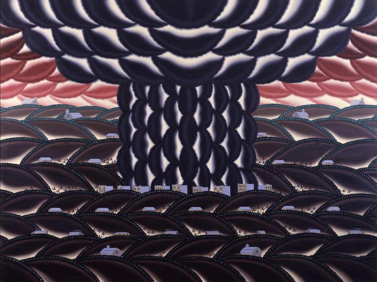 Jeremy Lybarger (@jeremylybarger) on Twitter photo Roger Brown, CHAIN REACTION (WHEN YOU HEAR THIS SOUND YOU WILL BE DEAD) (1978) Roger Brown, CHAIN REACTION (WHEN YOU HEAR THIS SOUND YOU WILL BE DEAD) (1978)