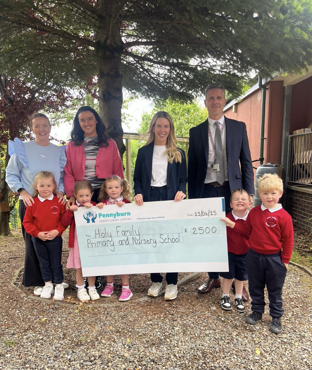 Thank you to Pennyburn Credit Union for their support in helping to develop the outdoor learning space in our nursery garden.