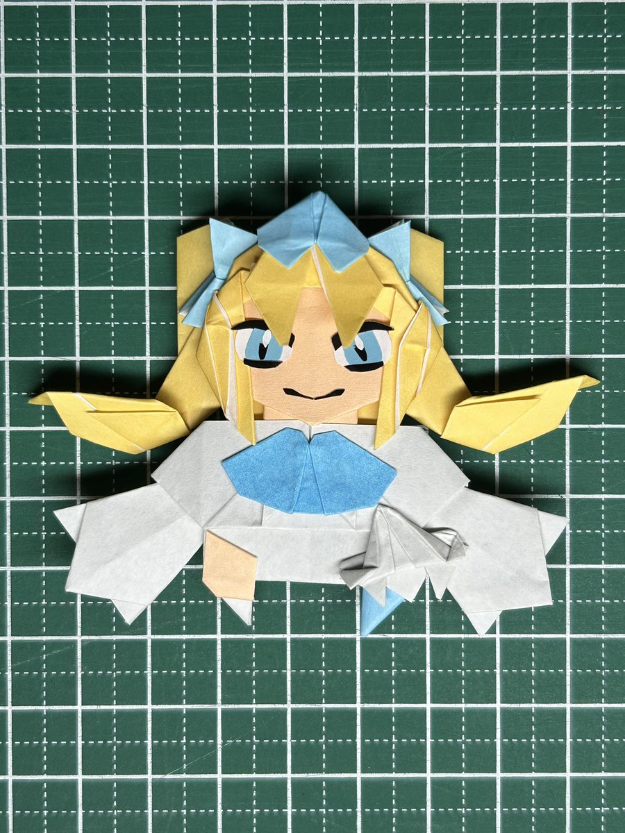 FGOより｢スペース・エレシュキガル｣を折り紙で作りました！

夏イベの度に望まれていた水着エレちゃんの最終形態(？)です

宙の向こう側まで連れて行ってー✨✨
#FGO 
#折り紙 
#エレちゃん