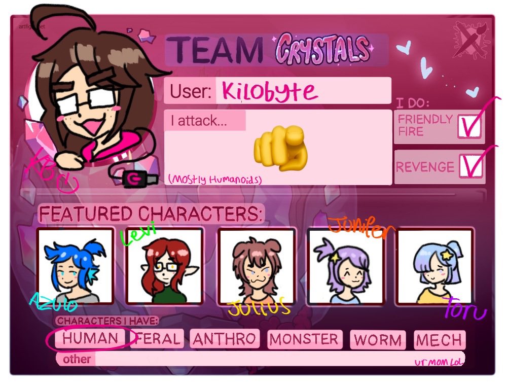 hmm yes very sigma indeed

artfight.net/~KiloByte
#artfight