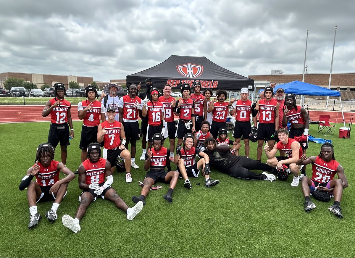 Harker Heights will participate June 27-28 in the Division I Texas State 7on7 Tournament in College Station. The Knights were slotted into Pool P along with Conroe Grand Oaks, Tyler and Irving MacArthur. Games on Day 1 are scheduled for 1:45 p.m., 3:15 p.m. and 4:45 p.m.