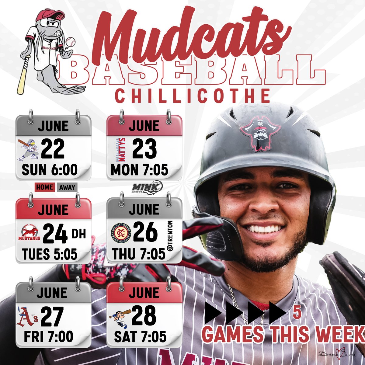 Chillicothe Mudcats WEEK 5 Games ⚾️🪝
