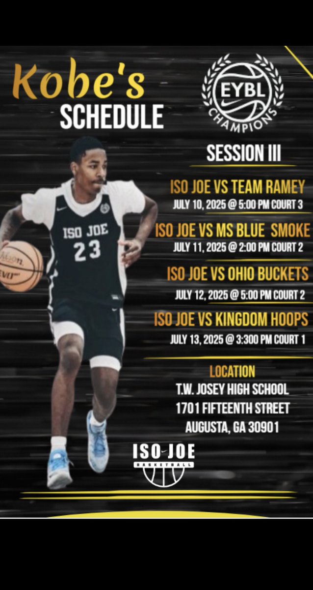 Kobe Hendrix (@kobehendrix03) on Twitter photo Session 3 📶
Augusta, GA📍
<a href="/geeksNathletes/">Sports Geek 🤓</a>
<a href="/UndiscoverHoops/">Undiscovered Recruits</a>
<a href="/TEAMISOBBALL/">TEAM ISO JOE</a>
<a href="/TDrakeBasktball/">Terry Drake</a>
<a href="/RichStayman/">Rich Stayman</a> Session 3 📶
Augusta, GA📍
<a href="/geeksNathletes/">Sports Geek 🤓</a>
<a href="/UndiscoverHoops/">Undiscovered Recruits</a>
<a href="/TEAMISOBBALL/">TEAM ISO JOE</a>
<a href="/TDrakeBasktball/">Terry Drake</a>
<a href="/RichStayman/">Rich Stayman</a>