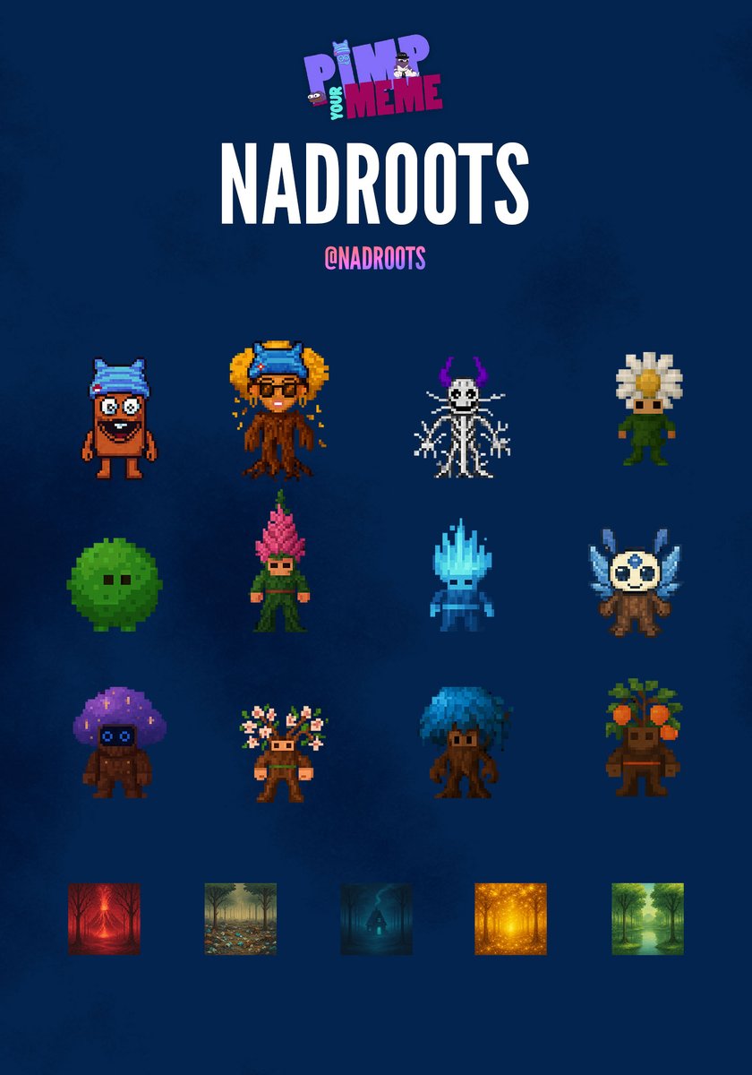 Born from the soil of silence. Grown through code, rooted in purpose. 🌿 Nadroots, the forest never forget. 

The <a href="/Nadroots/">NadRoots</a>  NFT collection is making its debut on pimpyourmeme.

Get creating !

Create your meme on <a href="/monad_xyz/">Monad</a>