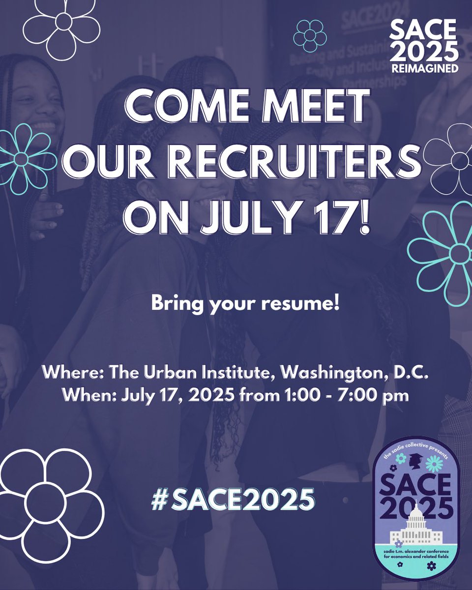 We are pleased to announce our growing recruiter lineup for #SACE2025!🥳

Attendees will have the opportunity to engage with representatives from leading organizations, explore career pathways, and learn about opportunities. 

📍July 17, 2025 | Washington, D.C.
🎟️ Link in Bio!