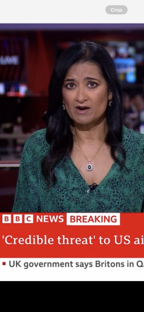 Geetagurumurthy's tweet image. Just hours after being on air @BBCNews as #Iran struck the US base in #Qatar and #Trump talks peace.