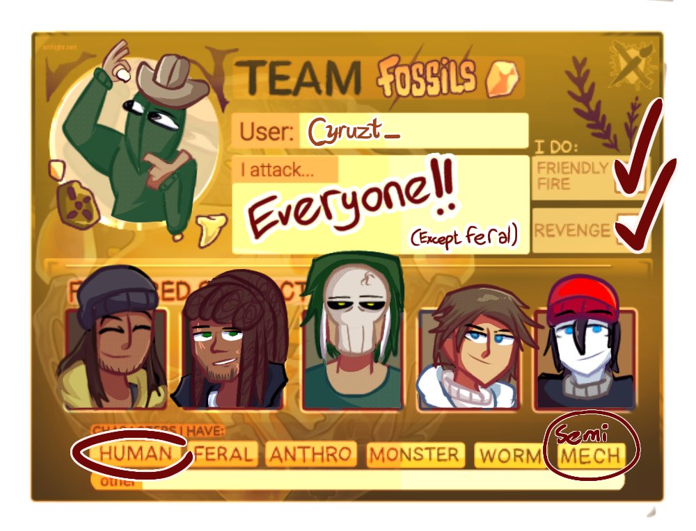 Cyrus_eartz's tweet photo. Second year of art fight drop ya'll user 😛
#artfight #artfight2025 #artfightteamfossils 
https://t.co/9y8TqoxIDr https://t.co/ufsSzjBZnb
