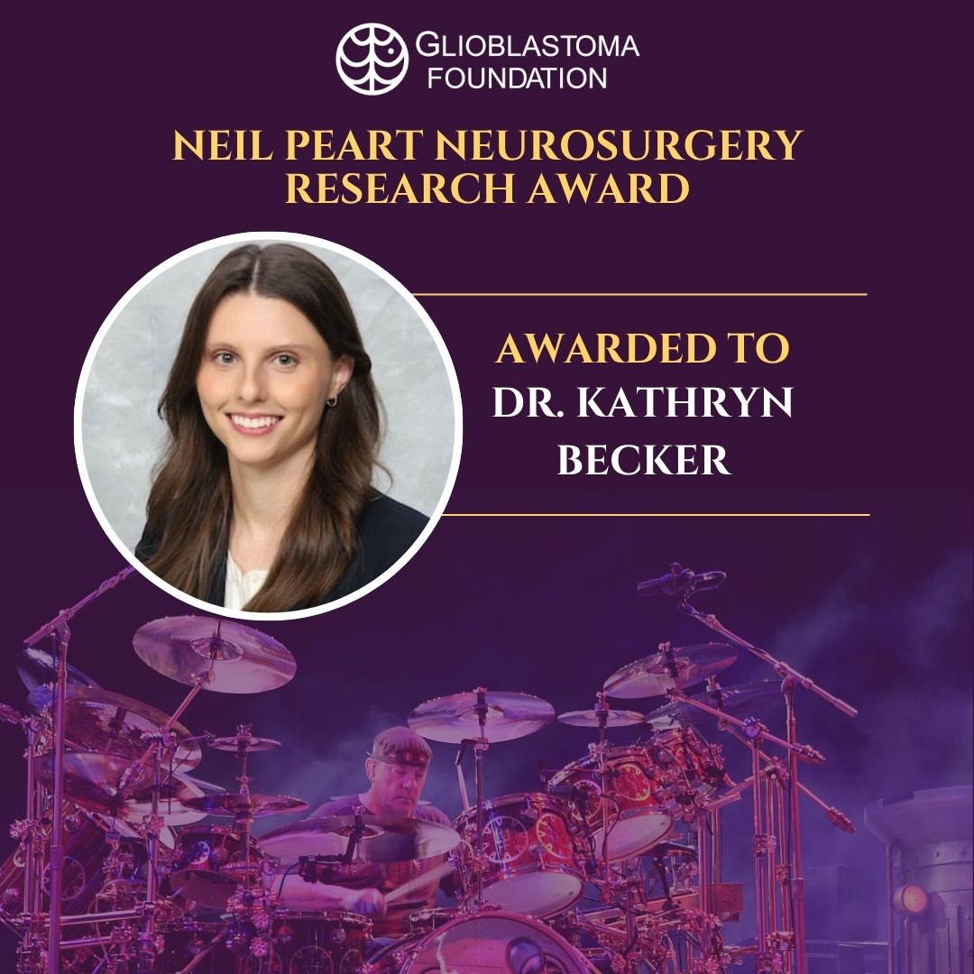 glioblastf's tweet image. We’re thrilled to announce that Dr. Kathryn Becker is the 2025 recipient of the Neil Peart Neurosurgery Research Award! Dr. Becker is a resident at UC San Diego and is being awarded the Glioblastoma Foundation Neil Peart Neurosurgery Research Award for her research on treatment…