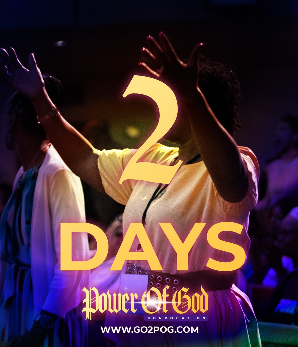 Just 2 DAYS AWAY and the countdown is getting real! 🔥

The stage is set. The atmosphere is shifting. Are you ready for a life-changing encounter?
Something powerful is about to break loose… don’t miss it. 

#POG2025 #PowerOfGod #BethanyChurch #GetReady #TheCountdownIsOn