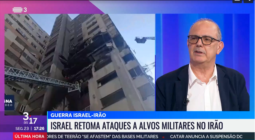 Comentário sobre os mais recentes desenvolvimentos no conflito entre Israel e o Irão.
RTP3 – Noticiário 3 às 17, com o jornalista António Esteves (23/06/25).
rtp.pt/play/p14317/e8…