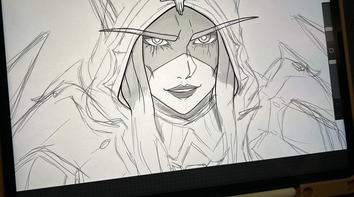 Tinyteefeli's tweet image. Decided to work on some @Warcraft fan art ! 🙌
💀 The Banshee Queen 💀
Slow progress on this one, but thought I’d share the progress ✨
#sylvanas #warcraft #warcraftart #art #fanart #wow