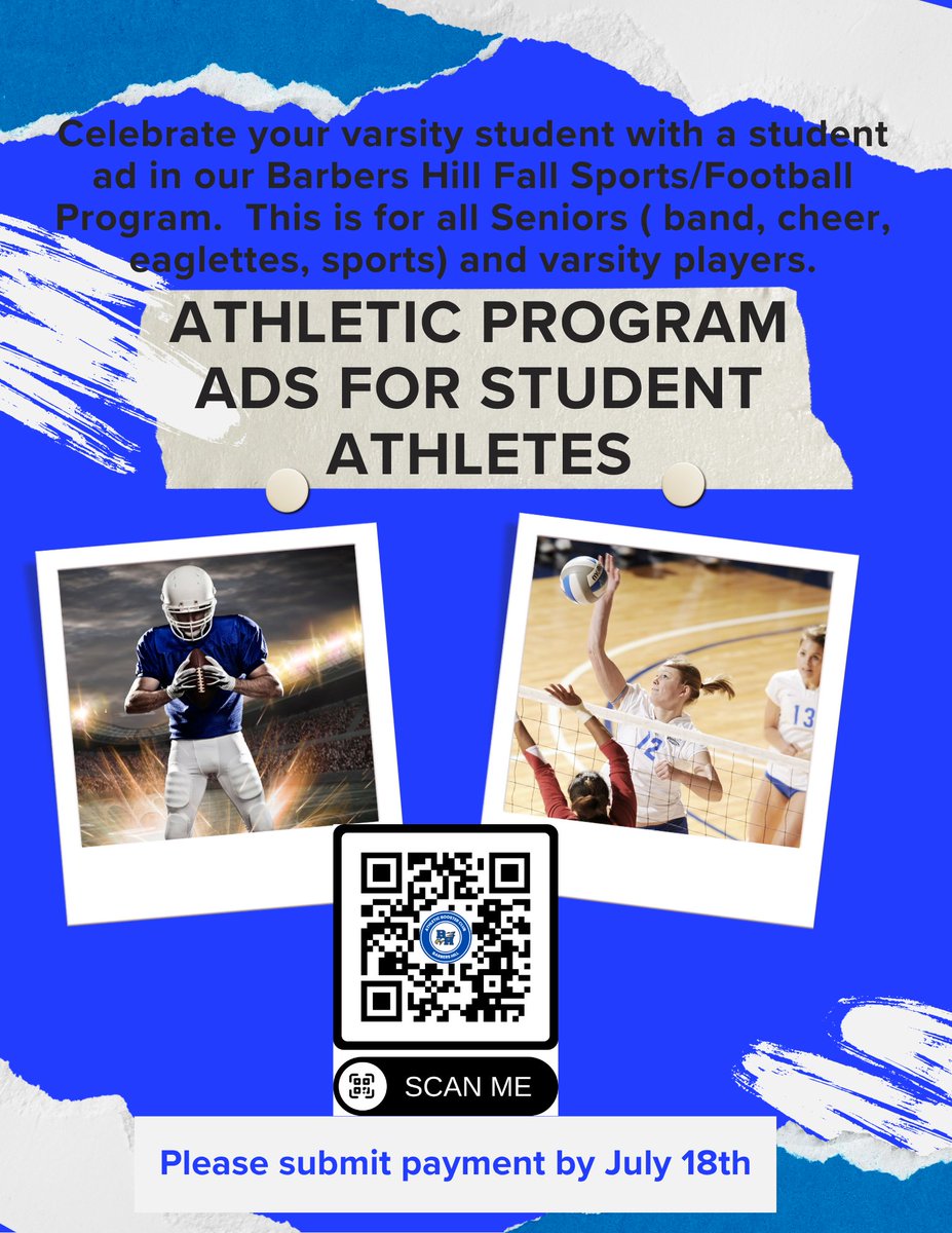 BH Football (@bheaglefootball) on Twitter photo Barbers Hill Fall Sports Program!
<a href="/BarbersHillVB/">Barbers Hill Volleyball</a> <a href="/BHHSEagleTrack/">Barbers Hill 🦅 Cross Country/Track & Field</a> <a href="/BHEagleBand/">Barbers Hill Soaring Eagle Band</a> Barbers Hill Fall Sports Program!
<a href="/BarbersHillVB/">Barbers Hill Volleyball</a> <a href="/BHHSEagleTrack/">Barbers Hill 🦅 Cross Country/Track & Field</a> <a href="/BHEagleBand/">Barbers Hill Soaring Eagle Band</a>