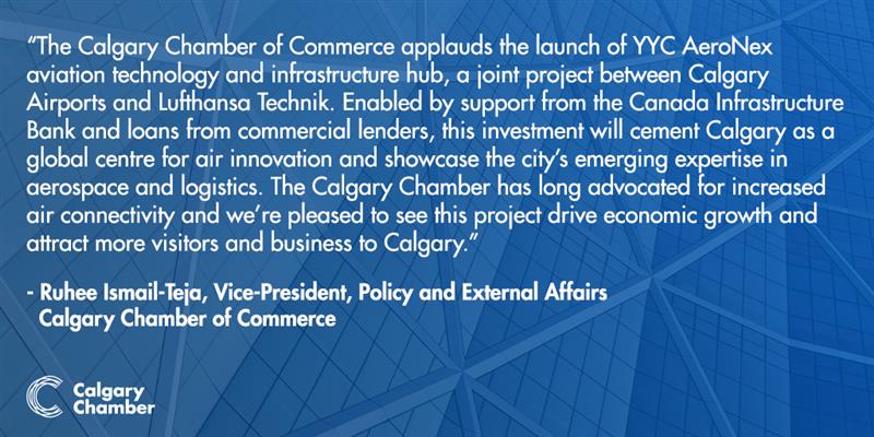 We welcome Calgary Airports (<a href="/FlyYYC/">YYC</a>) announcement of the launch of YYC AeroNex, in partnership with Lufthansa Technik.

Our statement: