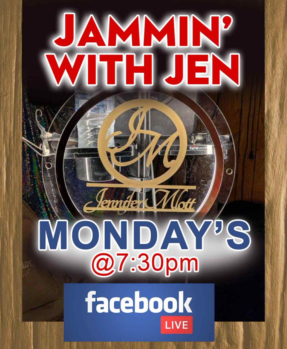 JenniferMlott's tweet image. Tonight !! Join us at 7:30 PM ET for “Jammin With Jen”! Who’s tuning in for my Facebook live? Can’t wait to chat and sing with you all! #jennifermlottmusic