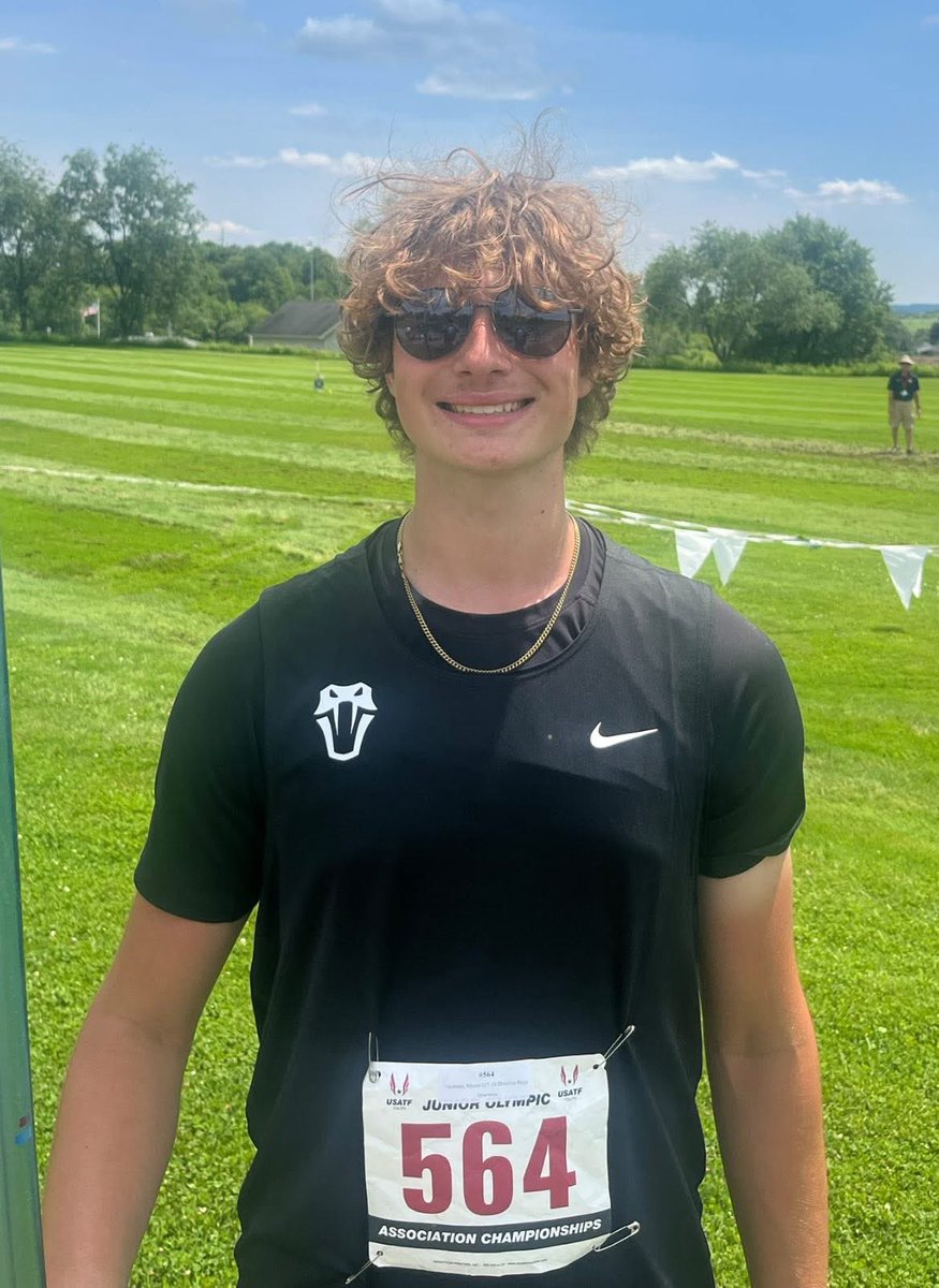 KC and Mason competed at the USA Track and Field Three Rivers Championships. KC wins the Long Jump and advances to Regionals in the 100, 200, and LJ. Mason wins Gold in the Shot, Disc, and Silver in the jav with a new PR. Both advance to the next round of the Junior Olympics!
