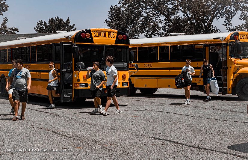 FHSFalconFB's tweet photo. Team Camp Week! 

We have arrived and got our first practice in! We will do our best to keep everyone updated as we are unplugging as much as possible for the week.
#BleedBlueLiveGOLD https://t.co/9SboK4FLQS
