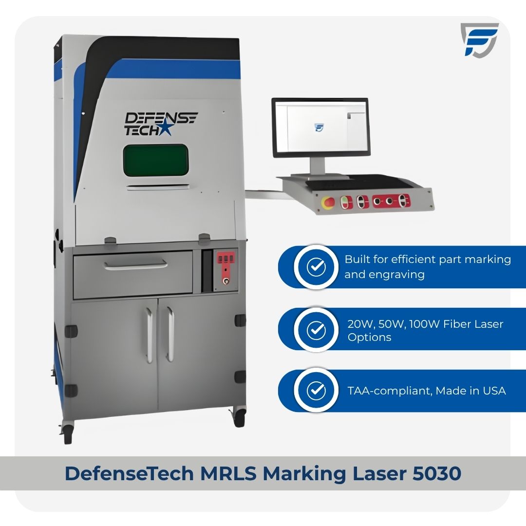 Introducing the DTMM-5030! This laser marking system is engineered to meet the durability, traceability, and compliance needs of military and defense manufacturers. 

TAA-compliant. Made in the USA. Built for 24/7 readiness.

#DefenseTech #LaserMarking #UIDMarking #Traceability
