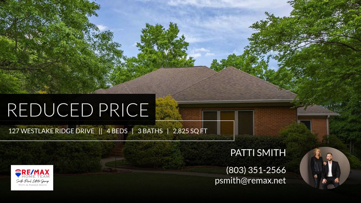 PsmithPatti's tweet photo. 📍 Reduced Price 📍 This recently reduced home at 127 Westlake Ridge Drive in Blythewood won't last long, so, don't wait to set up a showing! Reach out here or at (803) 351-2566 for more information! https://t.co/8PbKzefHJ9 https://t.co/NiuAaNo731