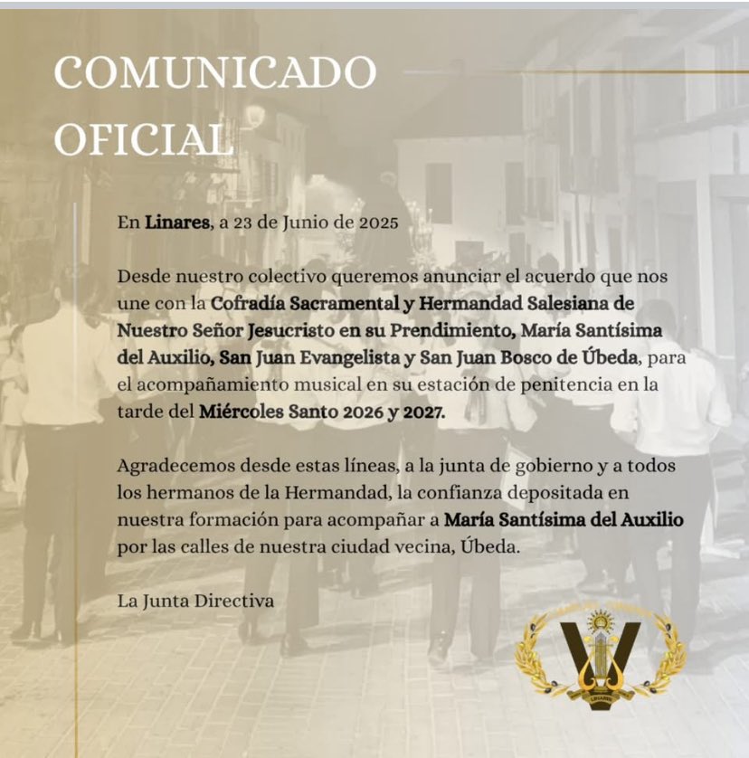 Banda de Música Linarejos Coronada - Linares - tweet media