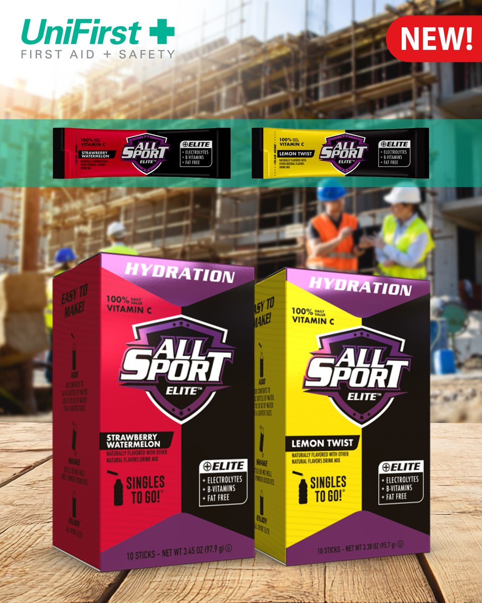 UniFirst1staid's tweet photo. ☀️ Record-Breaking Temps This Week! Stay Safe with Smart Hydration Choices
Make the smart investment in your crew’s safety—they deserve it.
📖 Read: Avoid Heat Illness &amp; Death → https://t.co/WHYISibI3h
📞 Info: https://t.co/DzWtRtW2OF or call 800-869-6970 https://t.co/pj2wsh2v7N