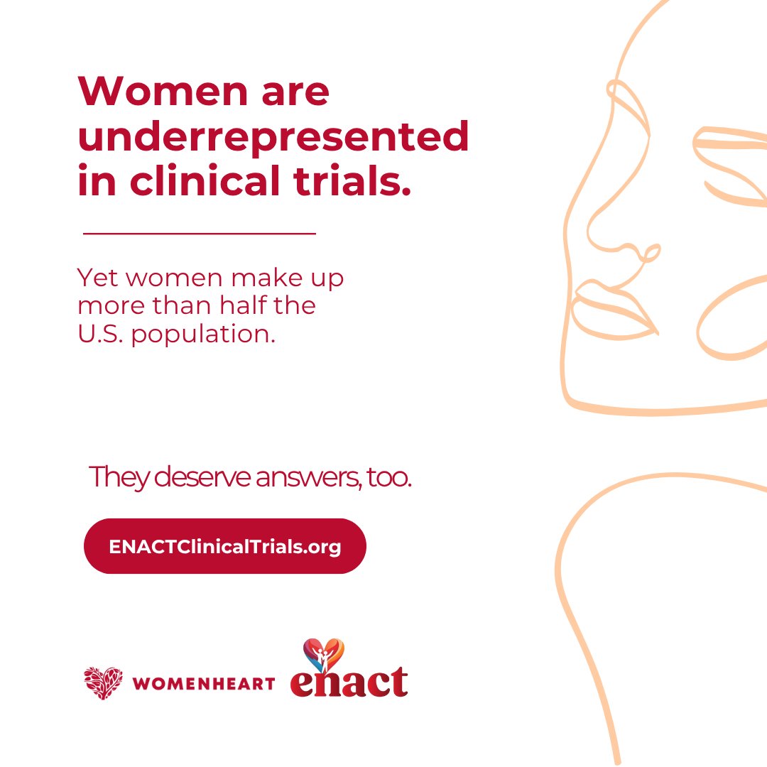 More women are needed in cardiac clinical trials, but barriers persist. ENACT helps break them down with tools, FAQs, and stories from women who’ve been there. Explore now: enactclinicaltrials.org

#ENACTProject #WomenHeartHealth #CardiologyResearch