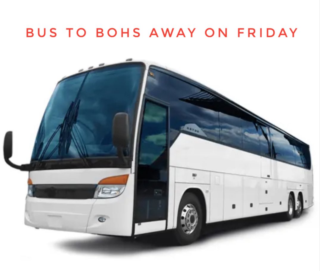 BORST bus to Bohs on Friday. Who's coming ? Send us a message to book