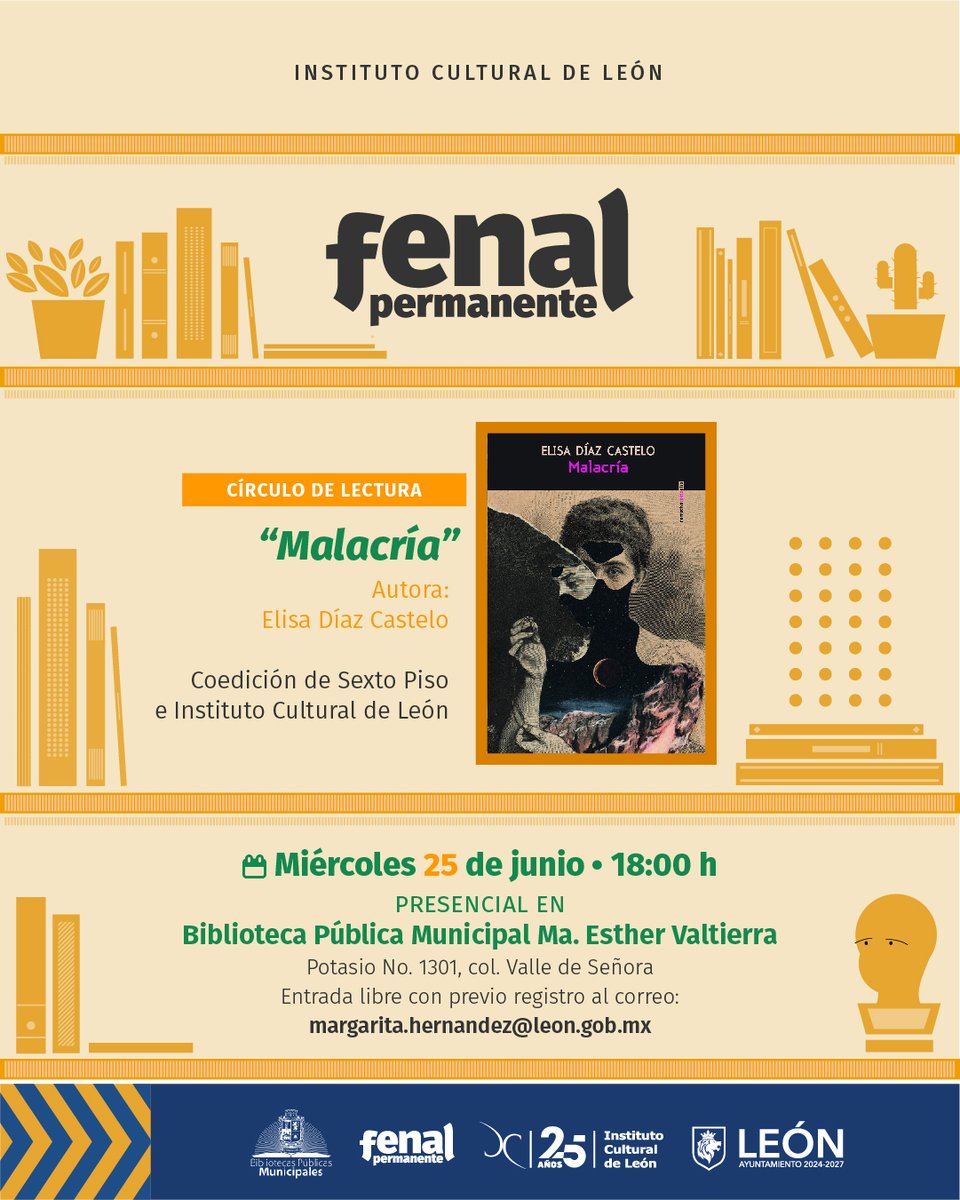 ✨'Malacría' se adentra en lo más profundo de los lazos familiares de abuela, madre e hija; pero no desde un lugar idealizado, sino a partir de las heridas y lo que se transmite, incluso cuando no se dice.

👉Conoce más de esta obra de Elisa Díaz Castelo durante el círculo de
