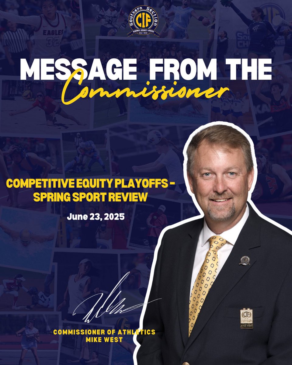 CIFSS's tweet image. Message from the Commissioner 📩