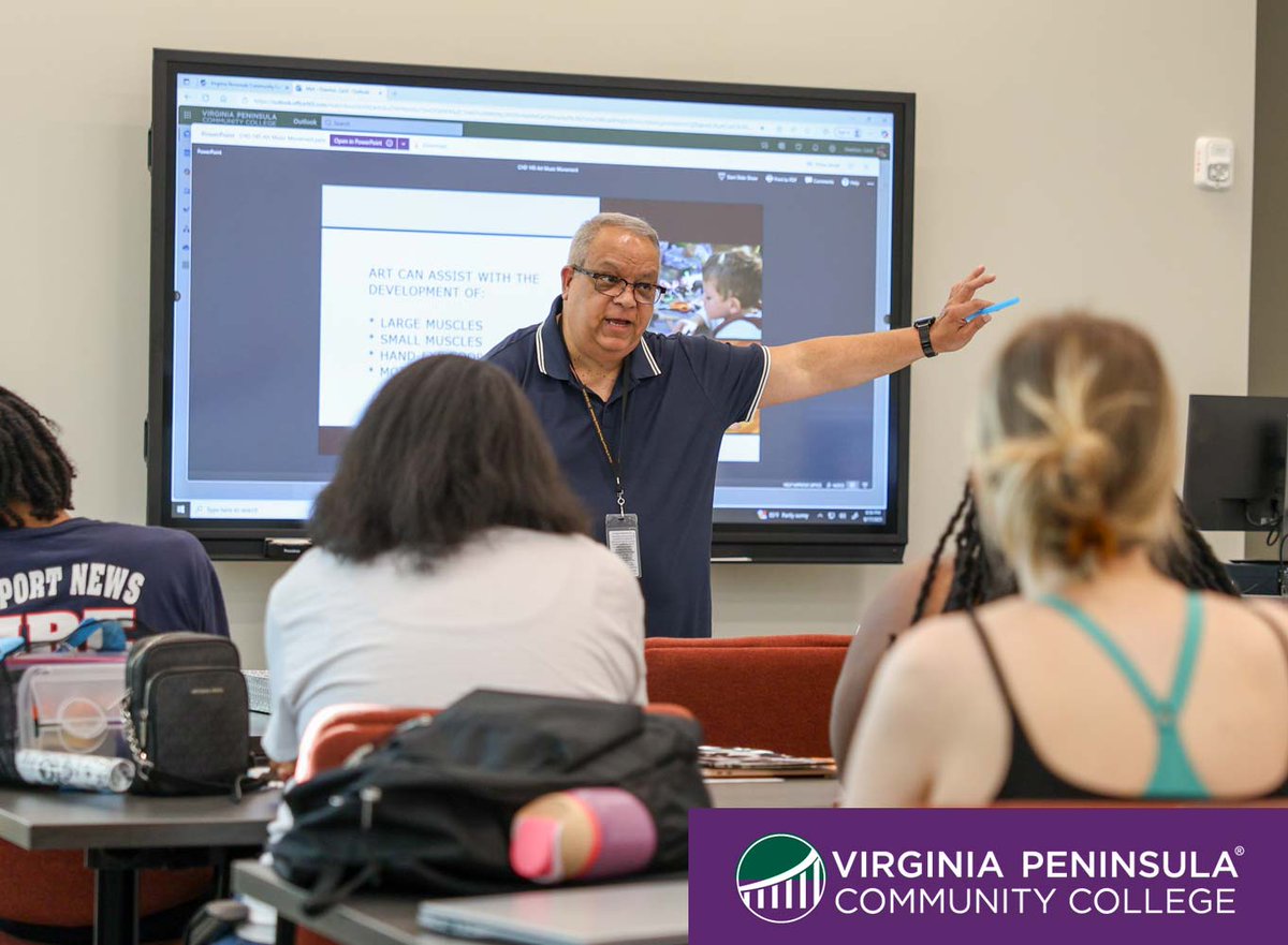 Scenes from inside the CHD 145 – Teaching Art, Music, and Movement to Children class, held at our Center for Excellence in Early Childhood Development in Newport News. #vpccva #earlychildhood #newportnews #hamptonroads