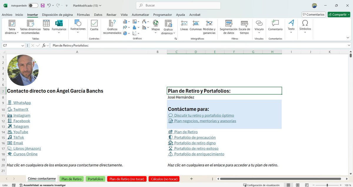 garciabanchs's tweet photo. 🚨 ¿Quieres saber cuánto necesitas ahorrar para retirarte con dignidad o enriquecerte?
Te regalo mi Excel de Plan de Retiro y Portafolio personalizado.

Solo rellenas y descargas. Gratis. Sin excusas.
👇 Abre este hilo y guárdalo YA. Ctrl+D o Cmd+D https://t.co/qwfO0d89qA