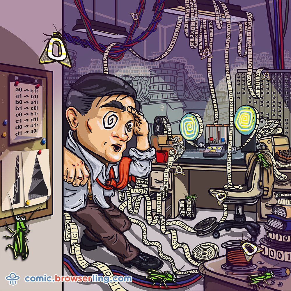 browserling's tweet image. Happy birthday to Alan Turing! 🎂

comic.browserling.com/73