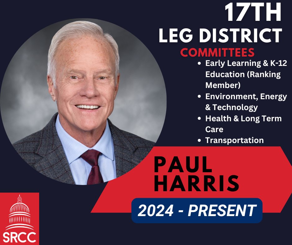 SRCC_WA's tweet image. 🌟 Senator Paul Harris: 17th District resident, 49-yr husband, dad of 5, grandpa of 9. BYU grad, small biz owner, former Miller Paint VP. Cancer survivor & public health advocate. Fights for low taxes, less red tape, strong schools & vibrant communities. Choir singer & surfer!