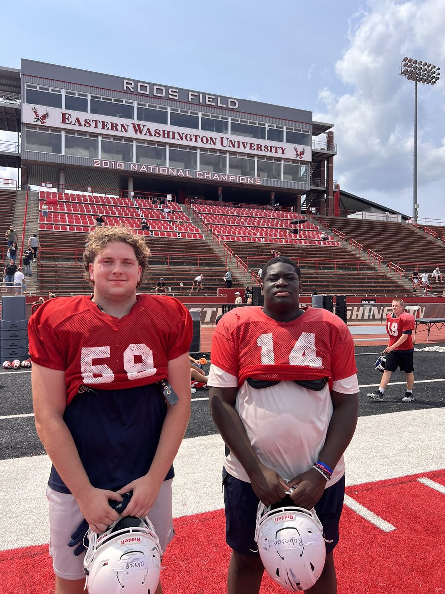 Ja'Marcus Robinson (@_jamarcus0208) on Twitter photo amazing experience at <a href="/EWUFootball/">EWU Football 🏈</a> lineman camp got a lot of quality reps and a lot of teachings. gotta keep getting better everyday!!
<a href="/jasongesser/">GessWho</a> <a href="/eforcefootball/">EForce Football</a> <a href="/SetonCougars/">Seton Cougar Football</a> <a href="/JaylenJohnson92/">Jaylen Johnson</a> <a href="/CoachThomas_BT/">CoachBThomas</a> <a href="/PrepRedzoneWA/">Prep Redzone Washington</a> <a href="/BrandonHuffman/">Brandon Huffman</a> <a href="/OLineCoachTuck/">Tucker Wilson</a> amazing experience at <a href="/EWUFootball/">EWU Football 🏈</a> lineman camp got a lot of quality reps and a lot of teachings. gotta keep getting better everyday!!
<a href="/jasongesser/">GessWho</a> <a href="/eforcefootball/">EForce Football</a> <a href="/SetonCougars/">Seton Cougar Football</a> <a href="/JaylenJohnson92/">Jaylen Johnson</a> <a href="/CoachThomas_BT/">CoachBThomas</a> <a href="/PrepRedzoneWA/">Prep Redzone Washington</a> <a href="/BrandonHuffman/">Brandon Huffman</a> <a href="/OLineCoachTuck/">Tucker Wilson</a>