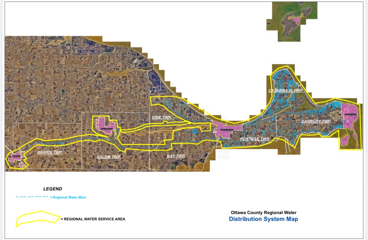 OttawaCountyEMA's tweet photo. Revised Regional Water Service Affected Map https://t.co/lR96ASSdiC